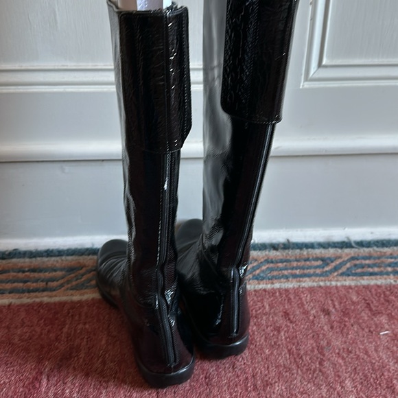 Prada Patent Leather Flat Tall boots - Picture 5 of 7